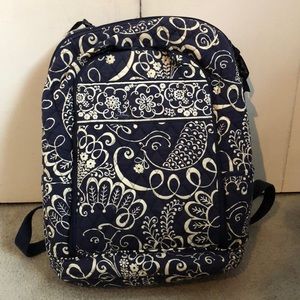 Vera Bradley Laptop Backpack Twirly Birds